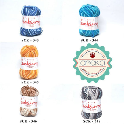 CATALOG - Sakura Milk Cotton Chunky Mix Sembur Mix Cotton Knitting Yarn PART 3