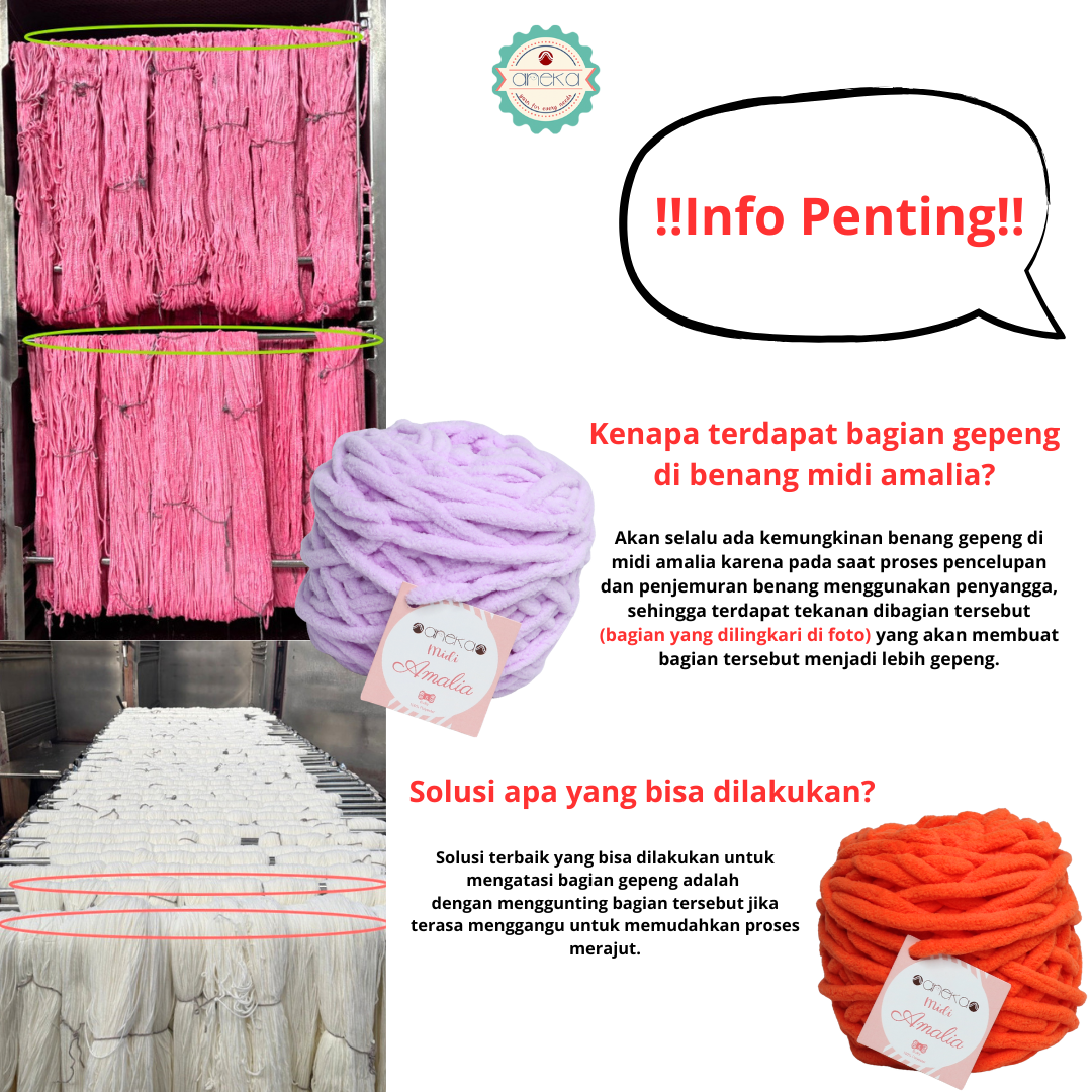 KATALOG - Benang Rajut Chenille Midi Amalia Yarn PART 1