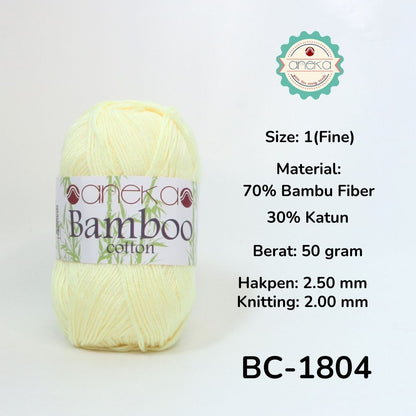 KATALOG - Benang Rajut Katun Bambu / Bamboo Soft Cotton Crochet Knittin Yarn - Part 1