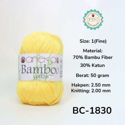 KATALOG - Benang Rajut Katun Bambu / Bamboo Soft Cotton Crochet Knittin Yarn - Part 1