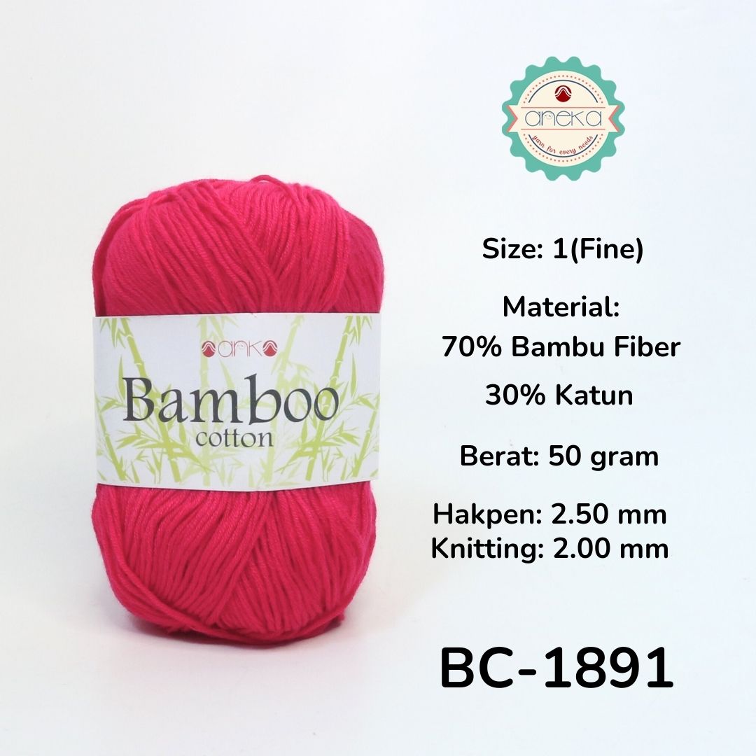 KATALOG - Benang Rajut Katun Bambu / Bamboo Soft Cotton Crochet Knittin Yarn - Part 1