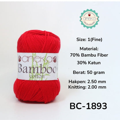 KATALOG - Benang Rajut Katun Bambu / Bamboo Soft Cotton Crochet Knittin Yarn - Part 1