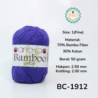 KATALOG - Benang Rajut Katun Bambu / Bamboo Soft Cotton Crochet Knittin Yarn - Part 1