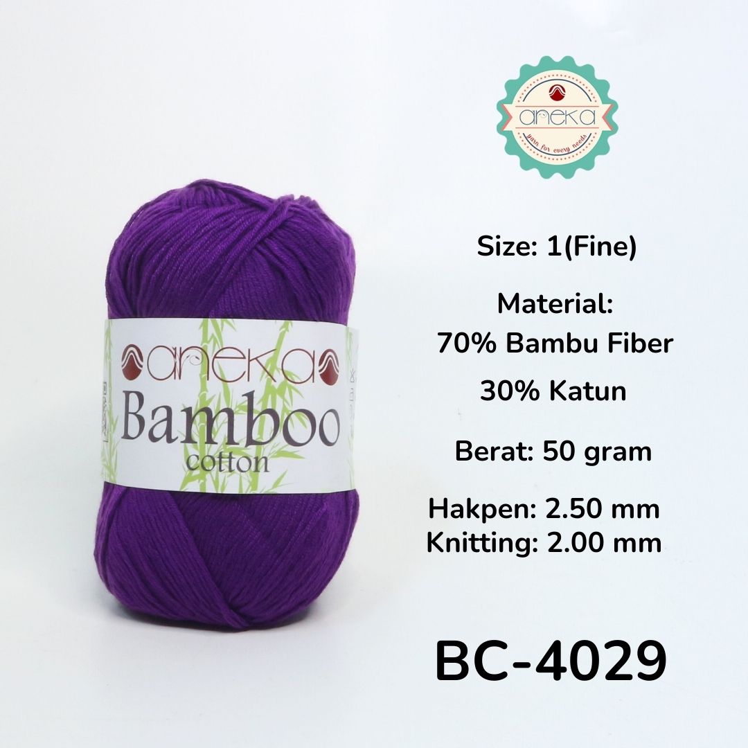 KATALOG - Benang Rajut Katun Bambu / Bamboo Soft Cotton Crochet Knittin Yarn - Part 1