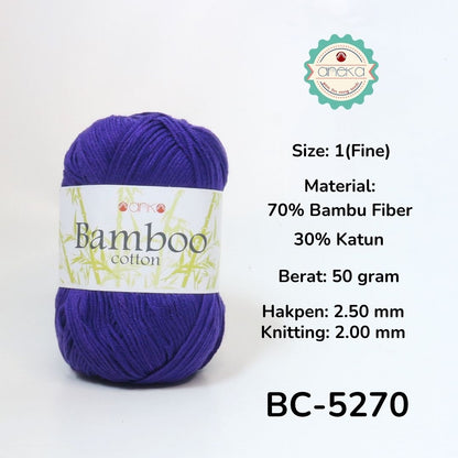 KATALOG - Benang Rajut Katun Bambu / Bamboo Soft Cotton Crochet Knittin Yarn - Part 1