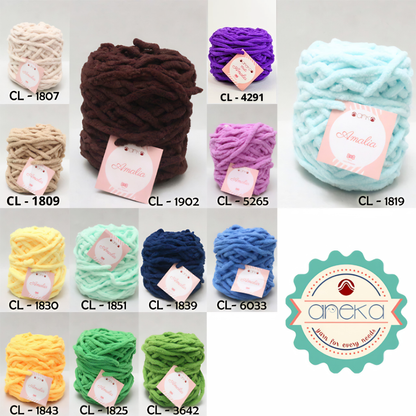 KATALOG - Benang Rajut Chenille Midi Amalia Yarn PART 1