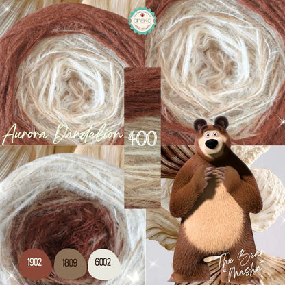 ANEKA - Benang Rajut Knitting Aurora Dandelion Nylon / Mix Colors Sembur Nilon Yarn