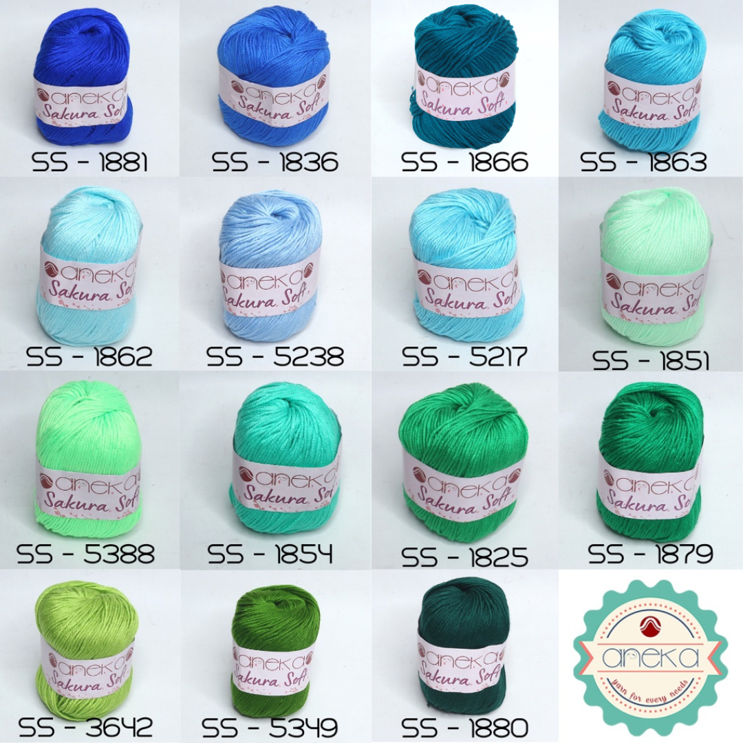 CATALOG - Sakura Soft Knitting Yarn / Silk Cotton Milk Cotton Yarn Part 1