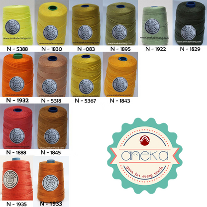 CATALOG - Pin Cap Nylon Knitting Yarn / Nylon Yarn Yellow - Green - Orange