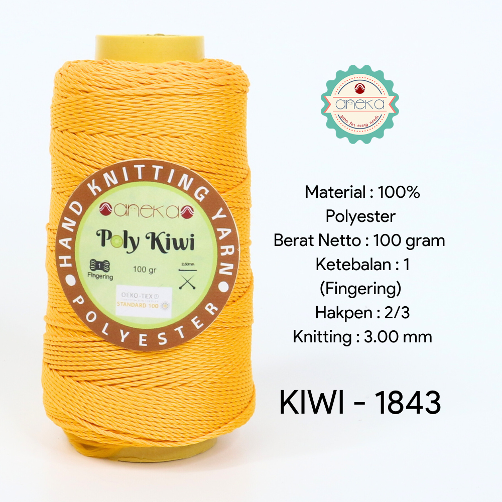 Katalog - Benang Rajut Poli / Poly Kiwi Yarn - PREMIUM - Part 1