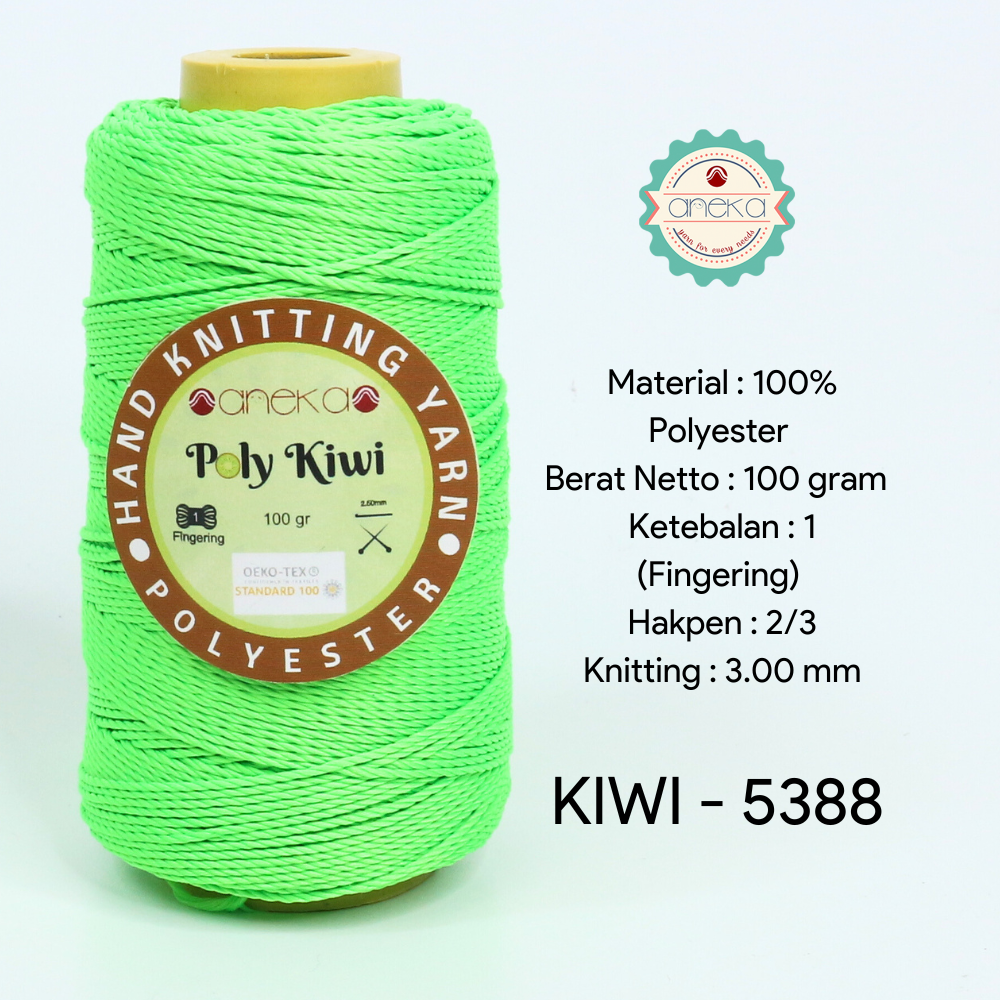 Katalog - Benang Rajut Poli / Poly Kiwi Yarn - PREMIUM - Part 1