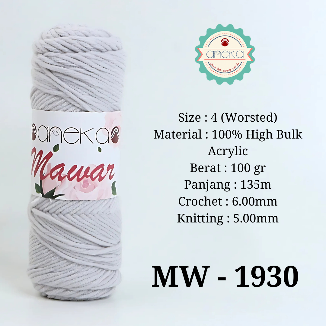 KATALOG - Benang Rajut Mawar / Soft Acrylic Yarn / 8 ply Milk Cotton Worsted / Katun Susu PART 3