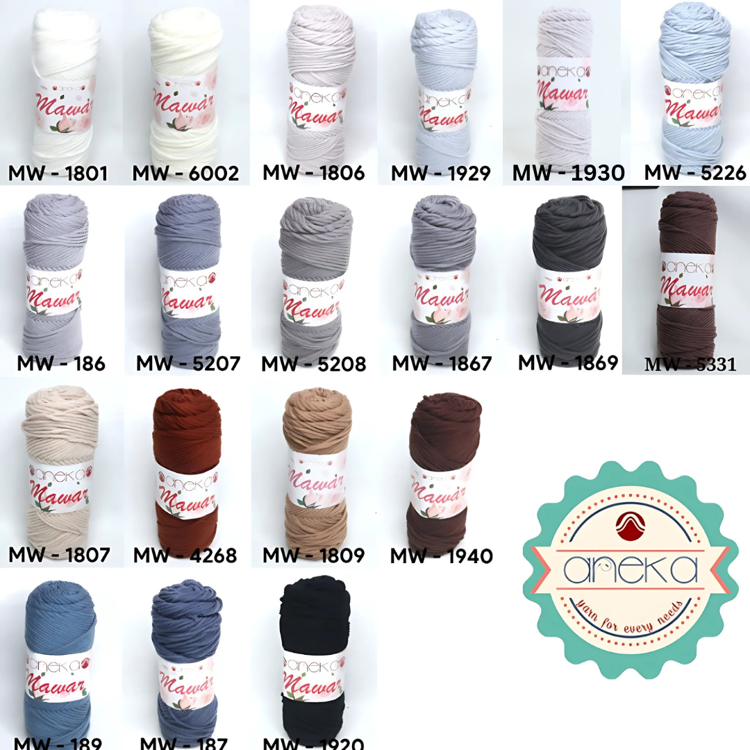 KATALOG - Benang Rajut Mawar / Soft Acrylic Yarn / 8 ply Milk Cotton Worsted / Katun Susu PART 3