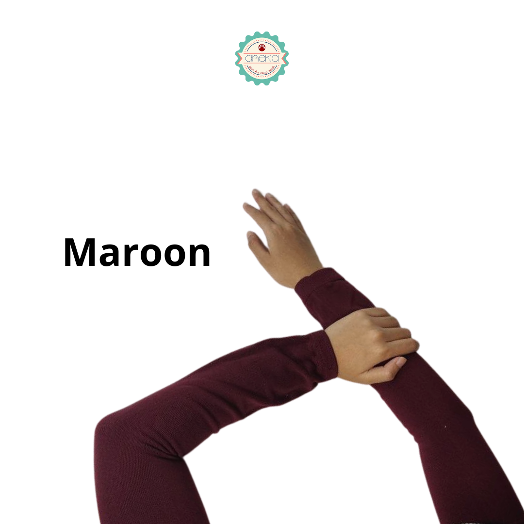 KATALOG - Manset Premium Nilon Tebal Tangan Panjang / Inner Hijab / Kaos Tangan / Handsock / Baju Wanita