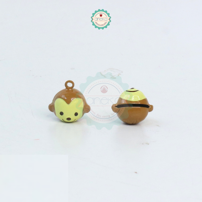 KATALOG - [2PCS] Lonceng Bell Bentuk Karakter / Aksesoris Klintingan / Jingle Bell Charm Character / Keycain Pendant / Accesories