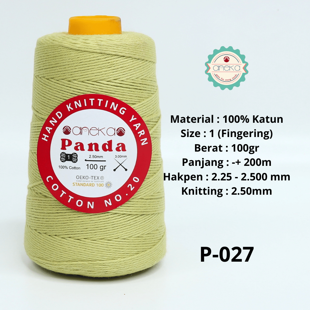 KATALOG - Benang Rajut Katun Panda / Cotton Yarn 1