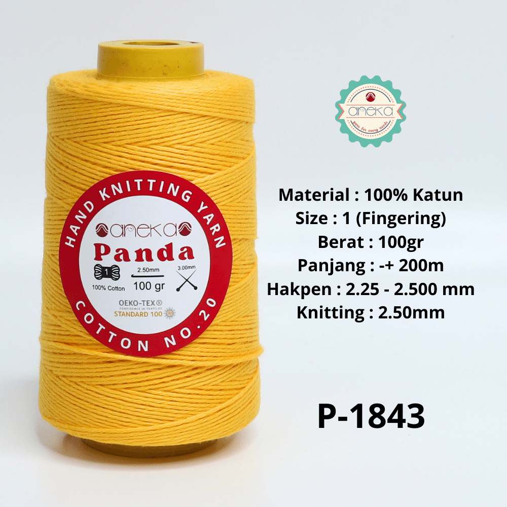 KATALOG - Benang Rajut Katun Panda / Cotton Yarn 1