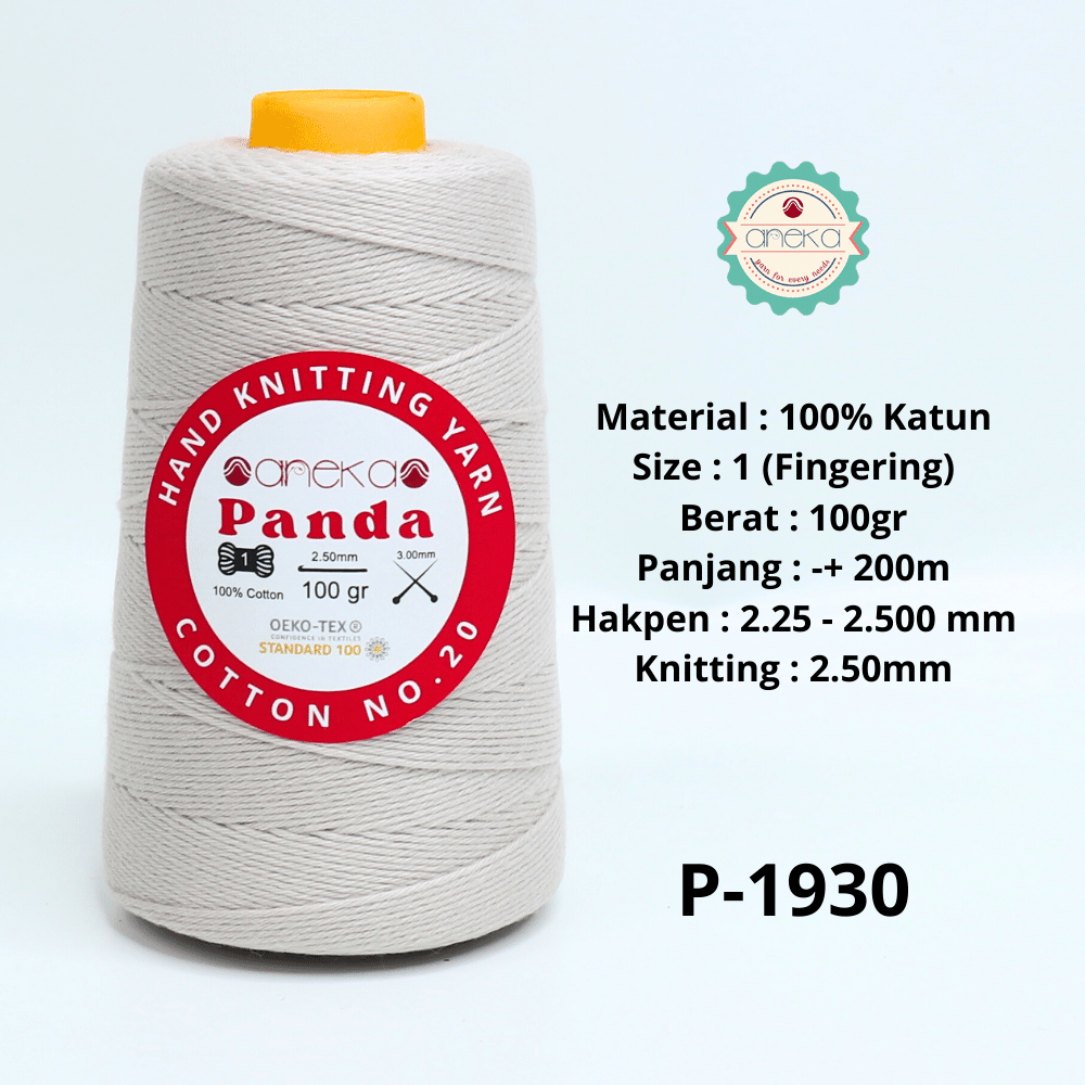 KATALOG - Benang Rajut Katun Panda / Cotton Yarn 1