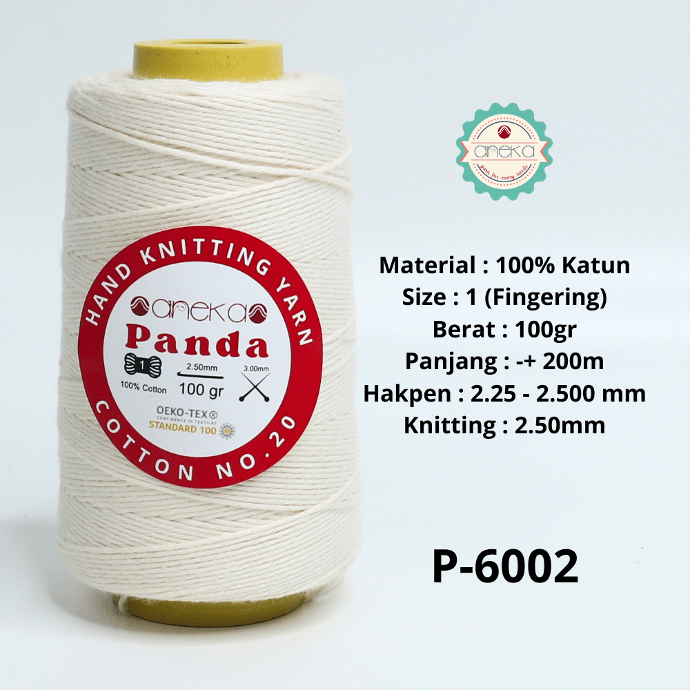 KATALOG - Benang Rajut Katun Panda / Cotton Yarn 1