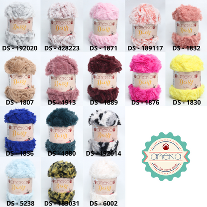 CATALOG - Daisy Knitting Yarn (Fur Yarn) / Soft Fluffy Fur Faux Polyester 2