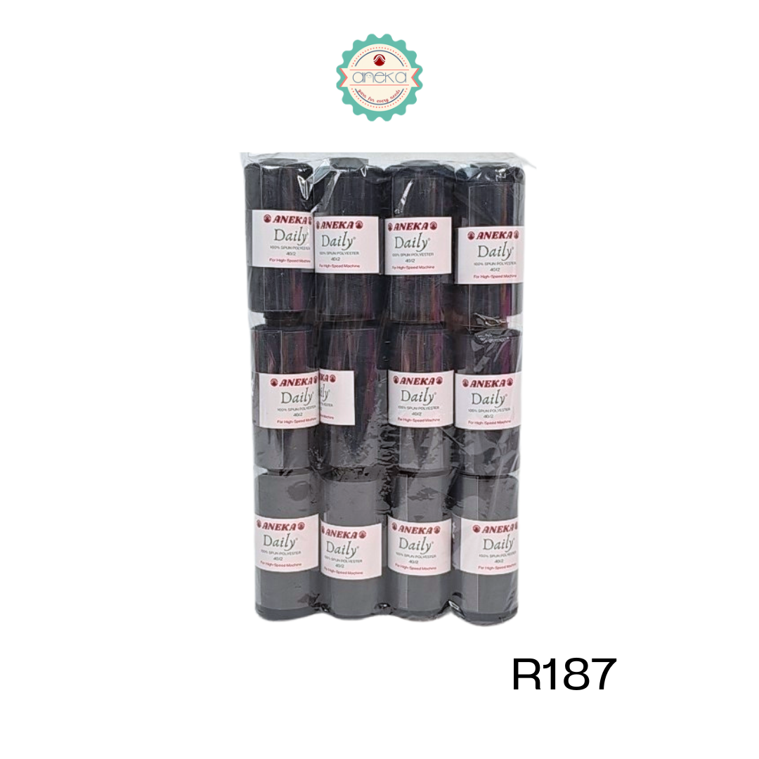 ANEKA - [12 PCS] Benang Jahit Daily / Spun Polyester Lusin