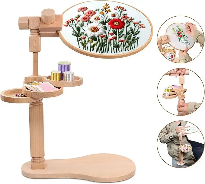 ANEKA - Embroidery Standing Hoop / Kaki Pemidangan / Penjepit / Alat Bantu Midangan Sulam praktis - PREMIUM