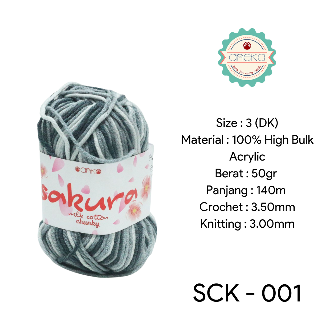 CATALOG - Sakura Milk Cotton Chunky Mix Sembur Mix Cotton Knitting Yarn PART 3