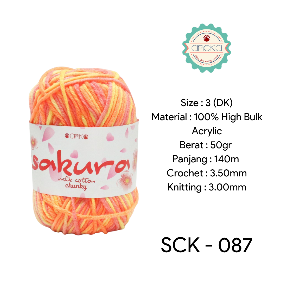 CATALOG - Sakura Milk Cotton Chunky Mix Sembur Mix Cotton Knitting Yarn PART 3