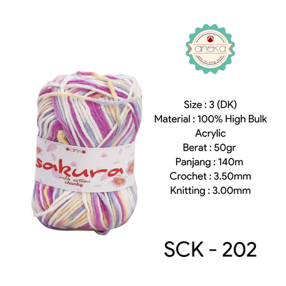 CATALOG - Sakura Milk Cotton Chunky Mix Sembur Mix Cotton Knitting Yarn PART 3