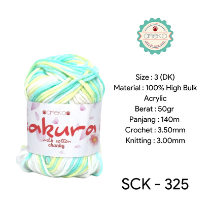 CATALOG - Sakura Milk Cotton Chunky Mix Sembur Mix Cotton Knitting Yarn PART 3