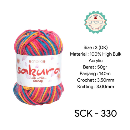 CATALOG - Sakura Milk Cotton Chunky Mix Sembur Mix Cotton Knitting Yarn PART 3