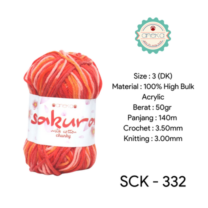 CATALOG - Sakura Milk Cotton Chunky Mix Sembur Mix Cotton Knitting Yarn PART 3