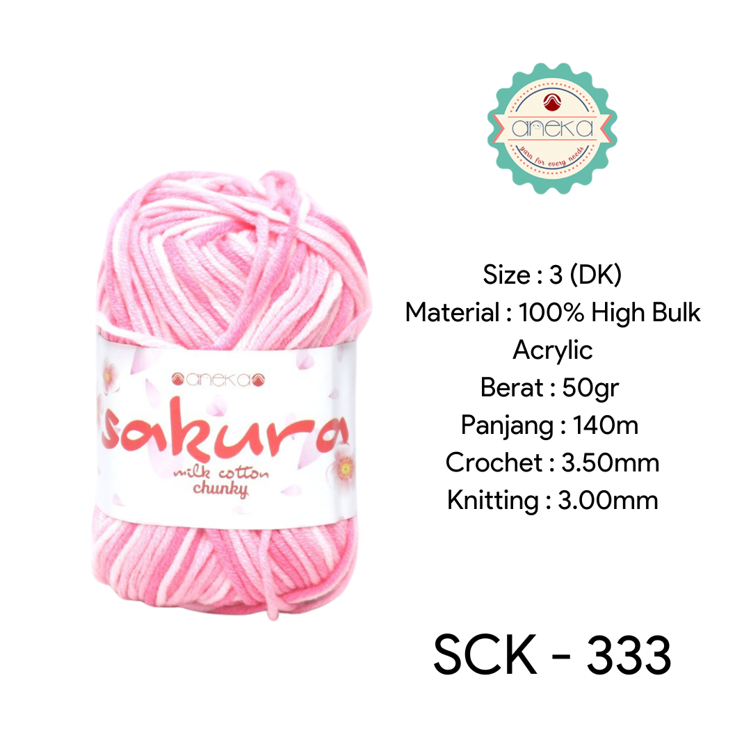 CATALOG - Sakura Milk Cotton Chunky Mix Sembur Mix Cotton Knitting Yarn PART 3