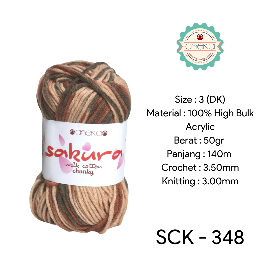 CATALOG - Sakura Milk Cotton Chunky Mix Sembur Mix Cotton Knitting Yarn PART 3