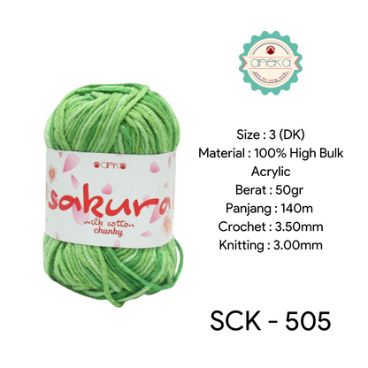 CATALOG - Sakura Milk Cotton Chunky Mix Sembur Mix Cotton Knitting Yarn PART 3