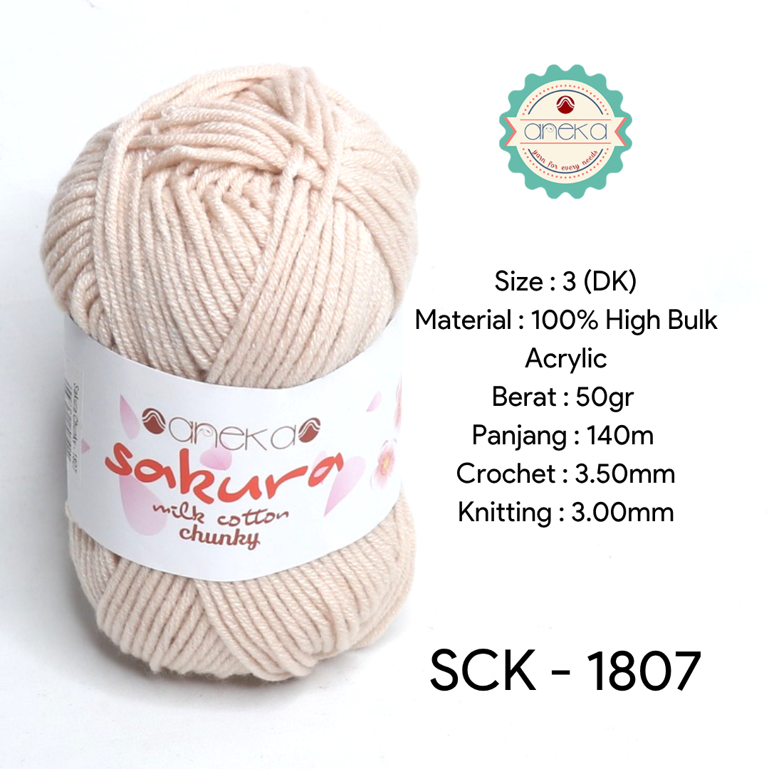 KATALOG - Benang Rajut Katun Susu Sakura Milk Cotton Chunky PART 1