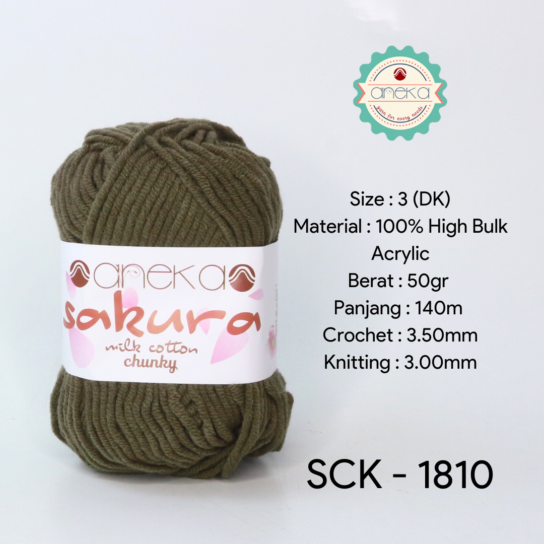 KATALOG - Benang Rajut Katun Susu Sakura Milk Cotton Chunky PART 1