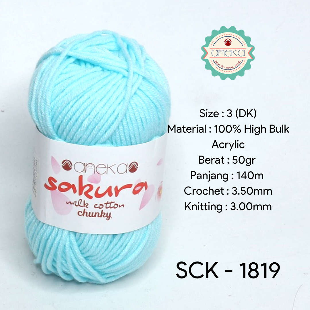 KATALOG - Benang Rajut Katun Susu Sakura Milk Cotton Chunky PART 1