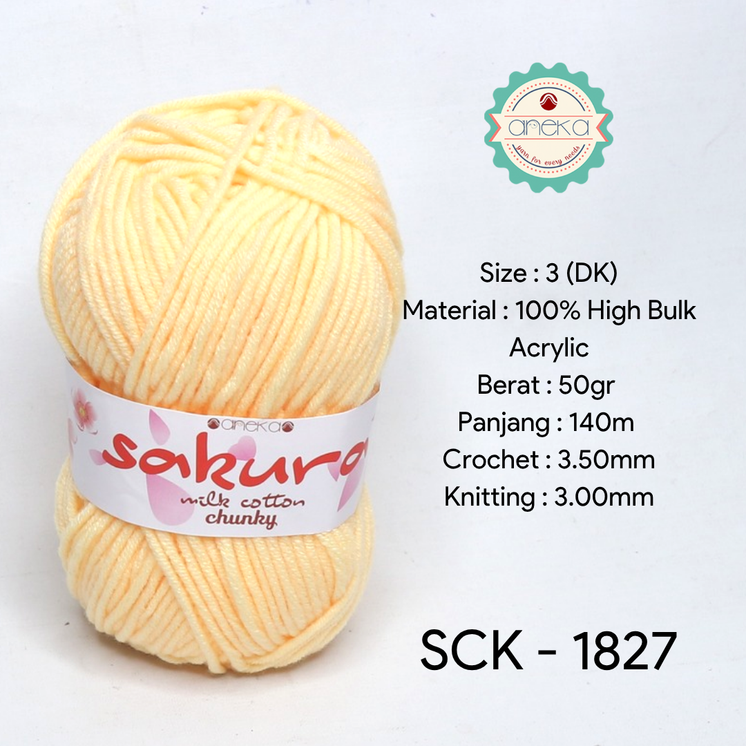 KATALOG - Benang Rajut Katun Susu Sakura Milk Cotton Chunky PART 1