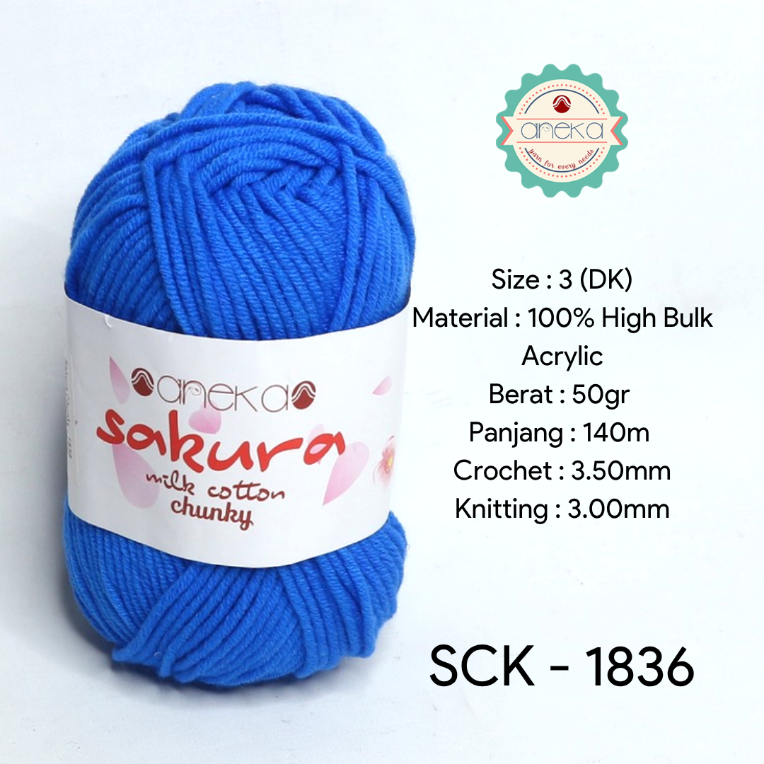 KATALOG - Benang Rajut Katun Susu Sakura Milk Cotton Chunky PART 1