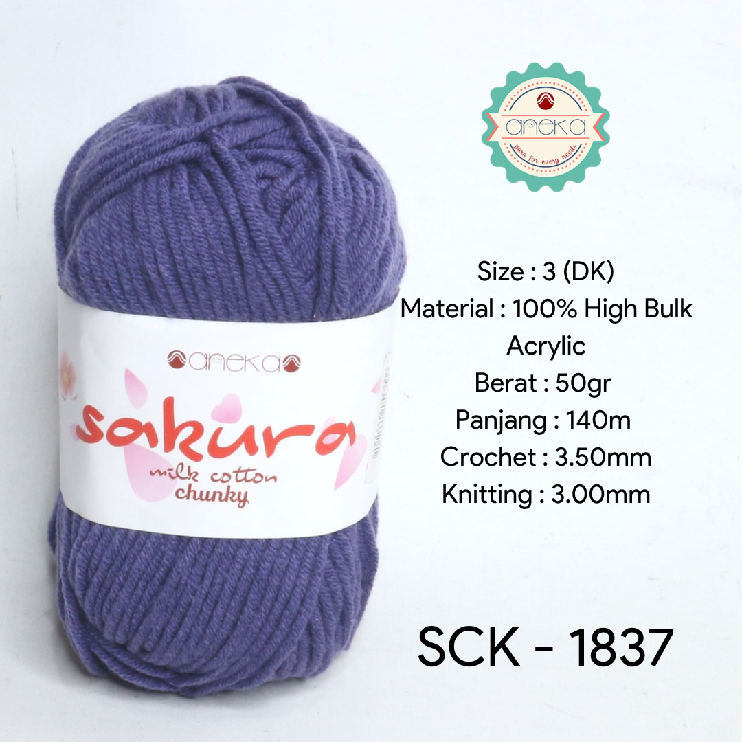 KATALOG - Benang Rajut Katun Susu Sakura Milk Cotton Chunky PART 1