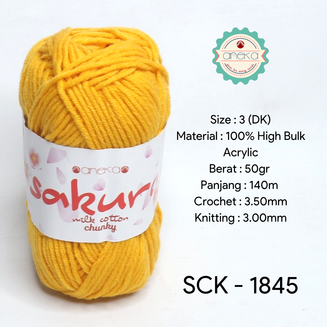 KATALOG - Benang Rajut Katun Susu Sakura Milk Cotton Chunky PART 1