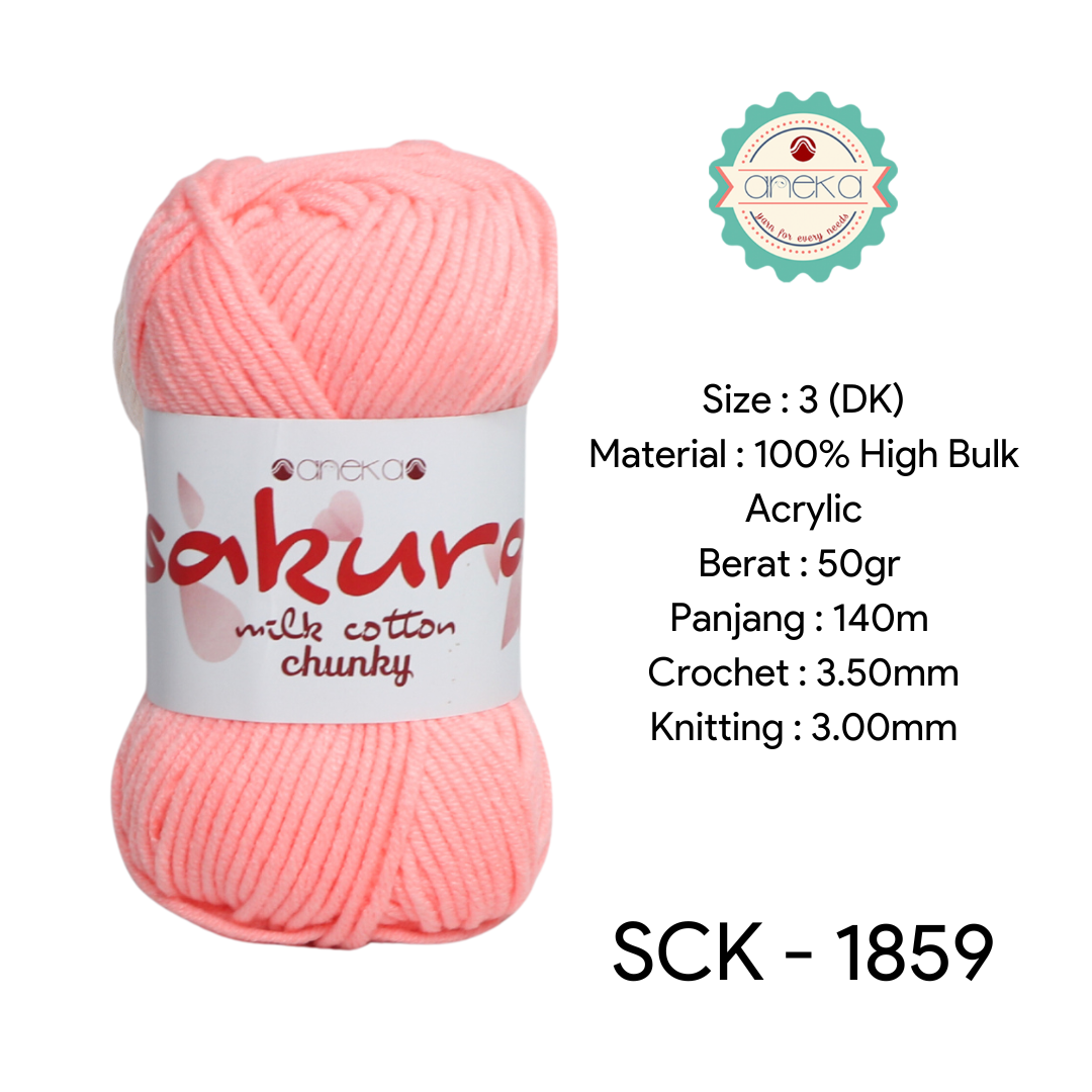 KATALOG - Benang Rajut Katun Susu Sakura Milk Cotton Chunky PART 1