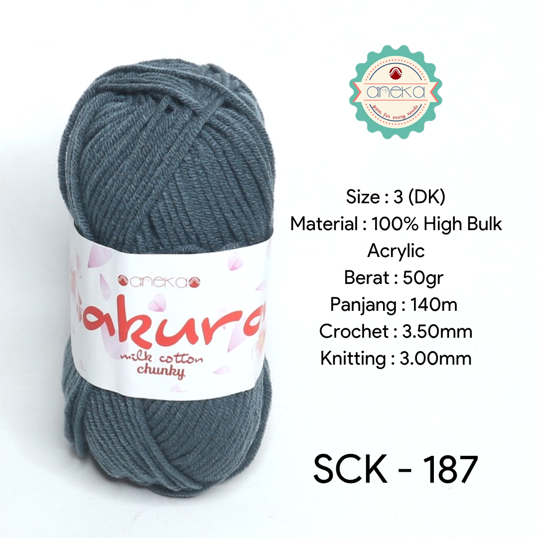 KATALOG - Benang Rajut Katun Susu Sakura Milk Cotton Chunky PART 1