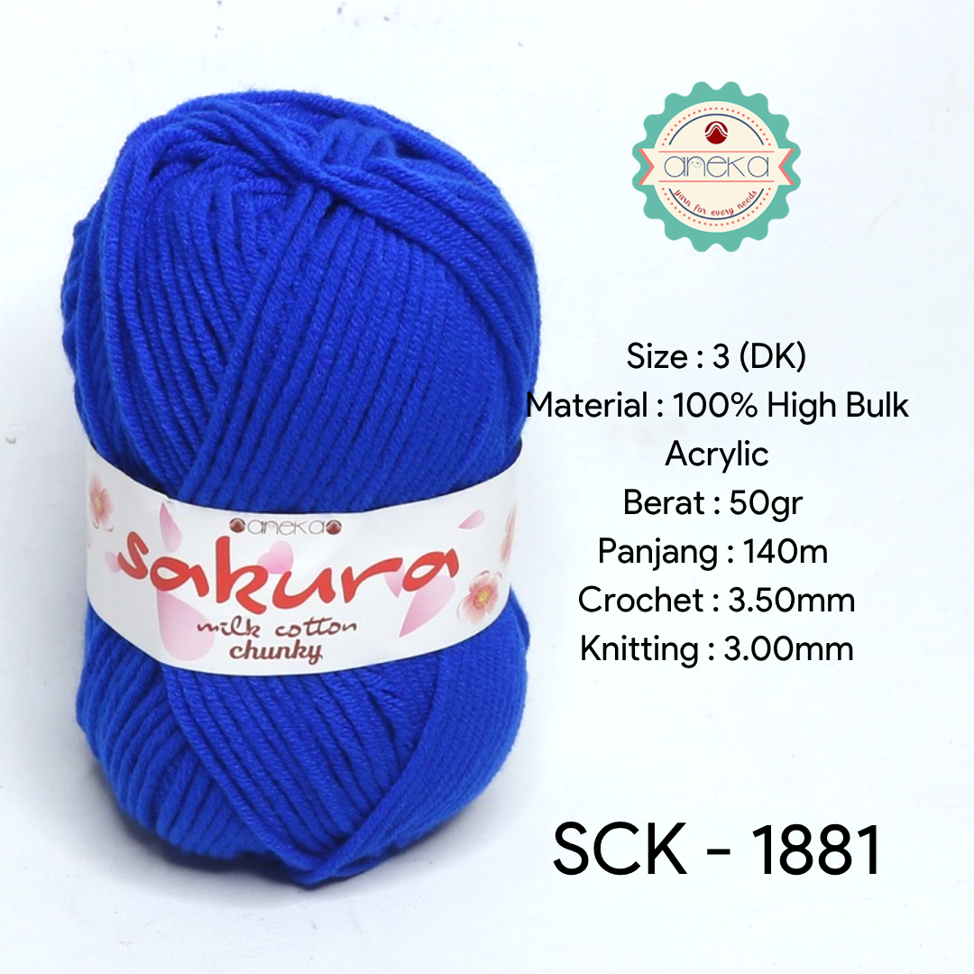 KATALOG - Benang Rajut Katun Susu Sakura Milk Cotton Chunky PART 1