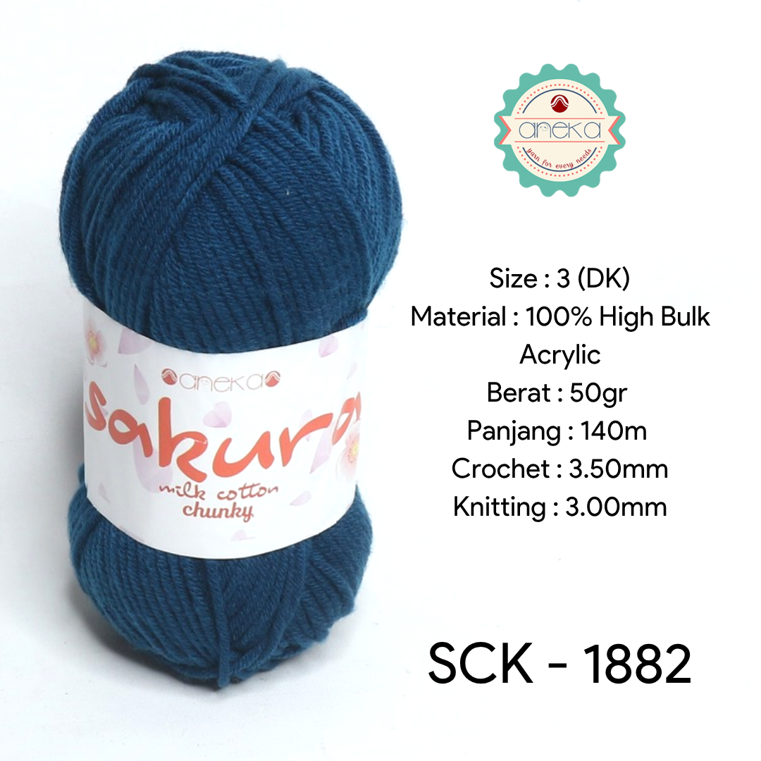 KATALOG - Benang Rajut Katun Susu Sakura Milk Cotton Chunky PART 1