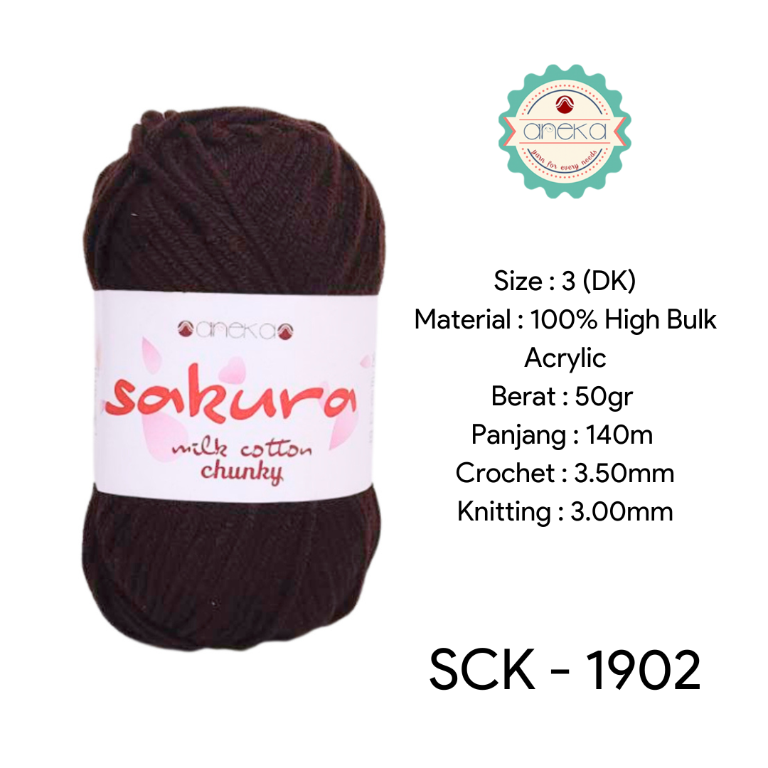 KATALOG - Benang Rajut Katun Susu Sakura Milk Cotton Chunky PART 1