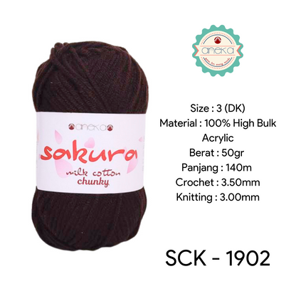 KATALOG - Benang Rajut Katun Susu Sakura Milk Cotton Chunky PART 1