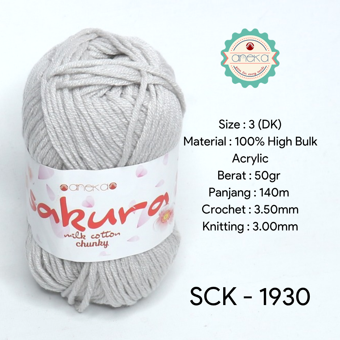 KATALOG - Benang Rajut Katun Susu Sakura Milk Cotton Chunky PART 1