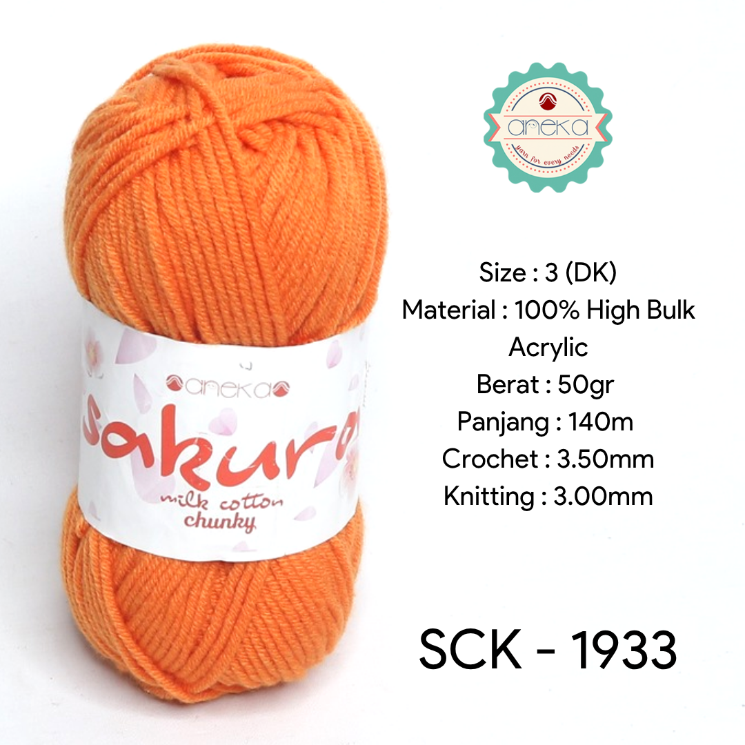KATALOG - Benang Rajut Katun Susu Sakura Milk Cotton Chunky PART 1